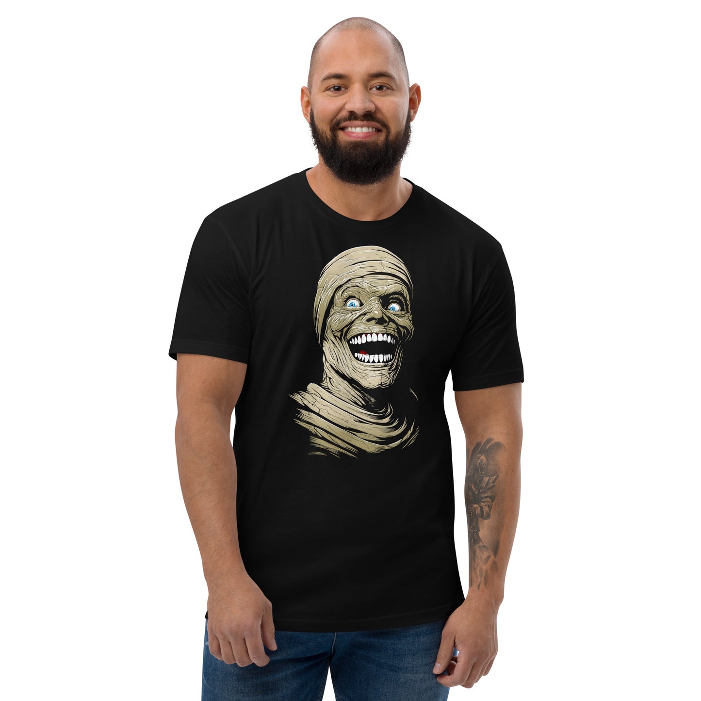 Best Fiends Mummy Men's Next Level Fitted T-Shirts