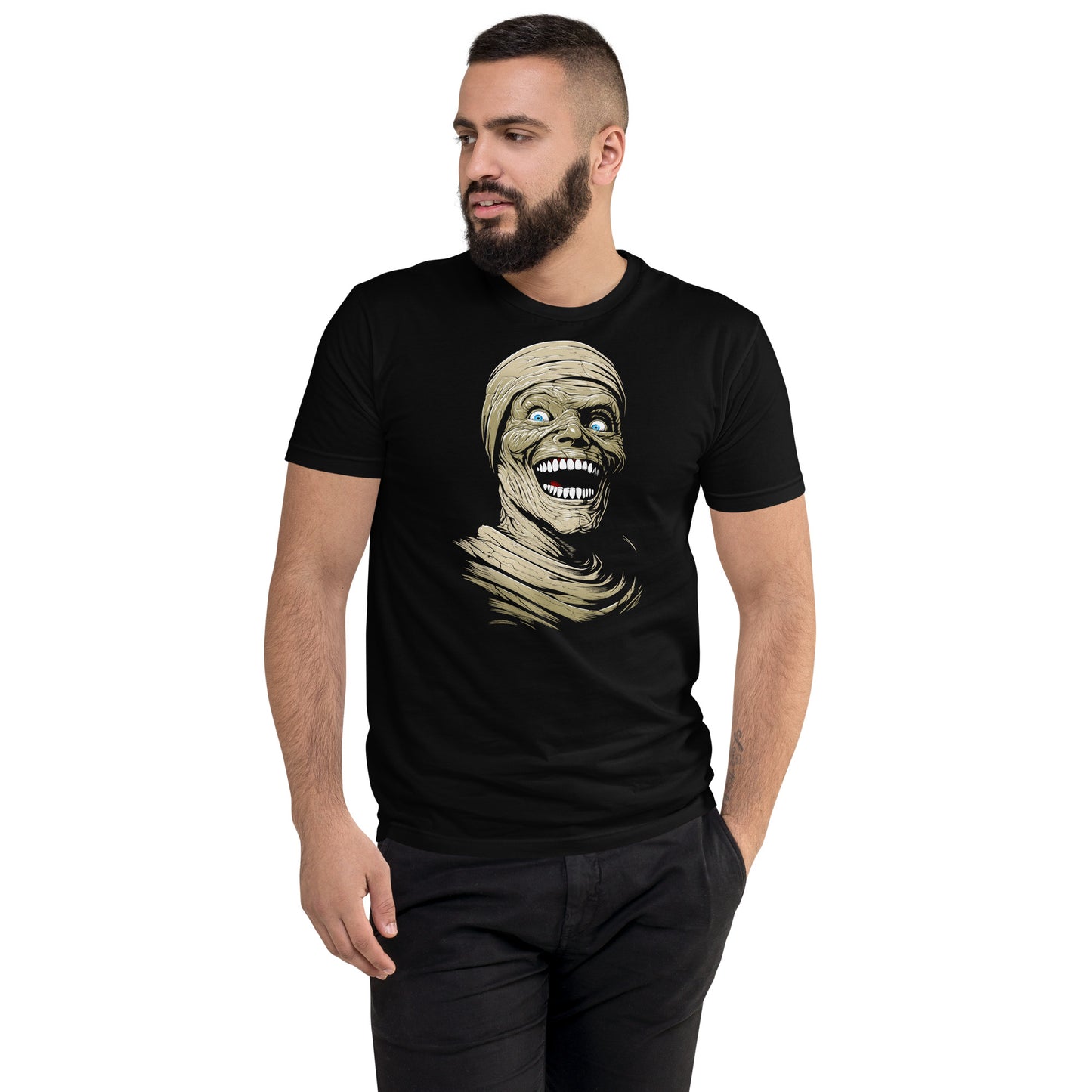 Best Fiends Mummy Men's Next Level Fitted T-Shirts