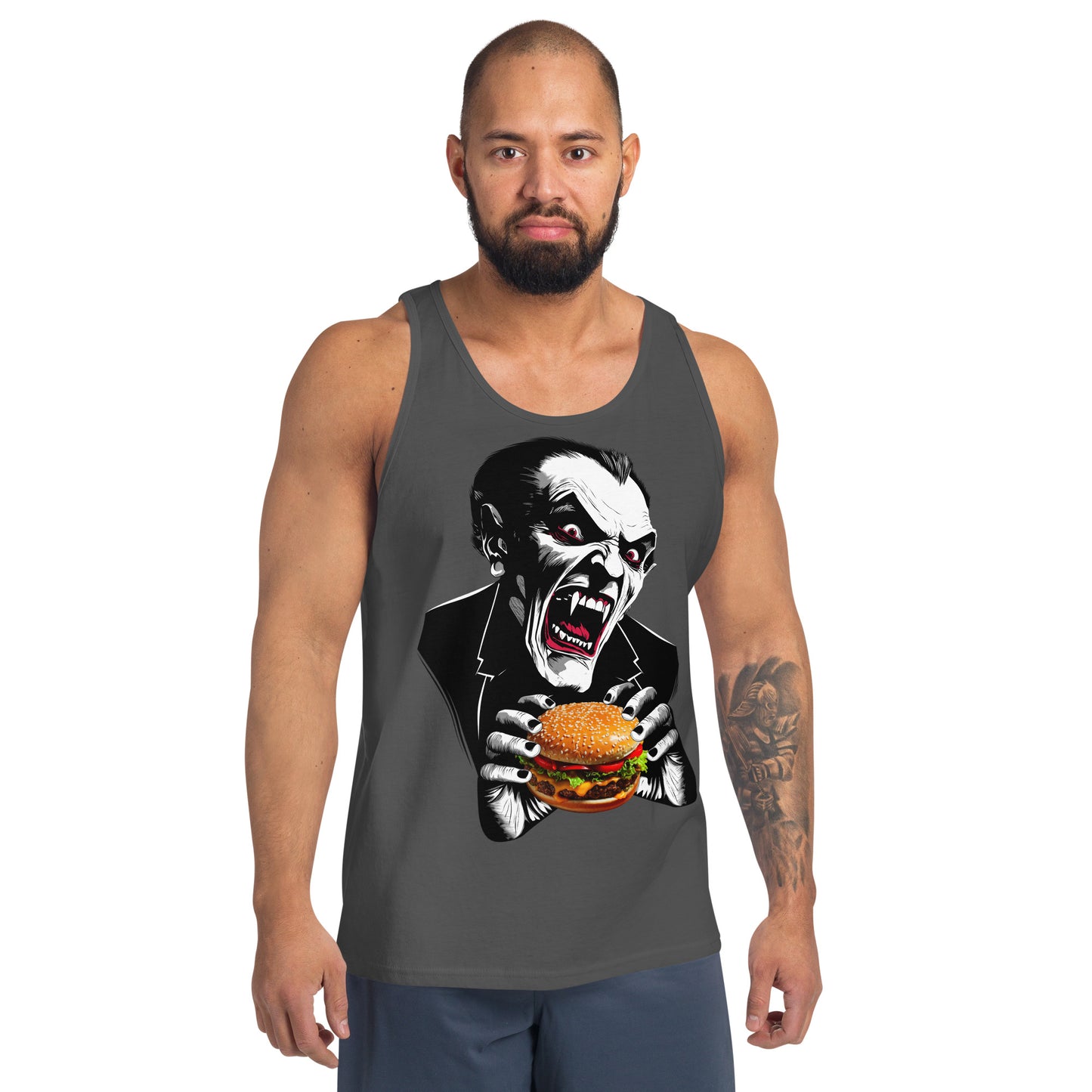 Count Cheese Burger Unisex Tank Top