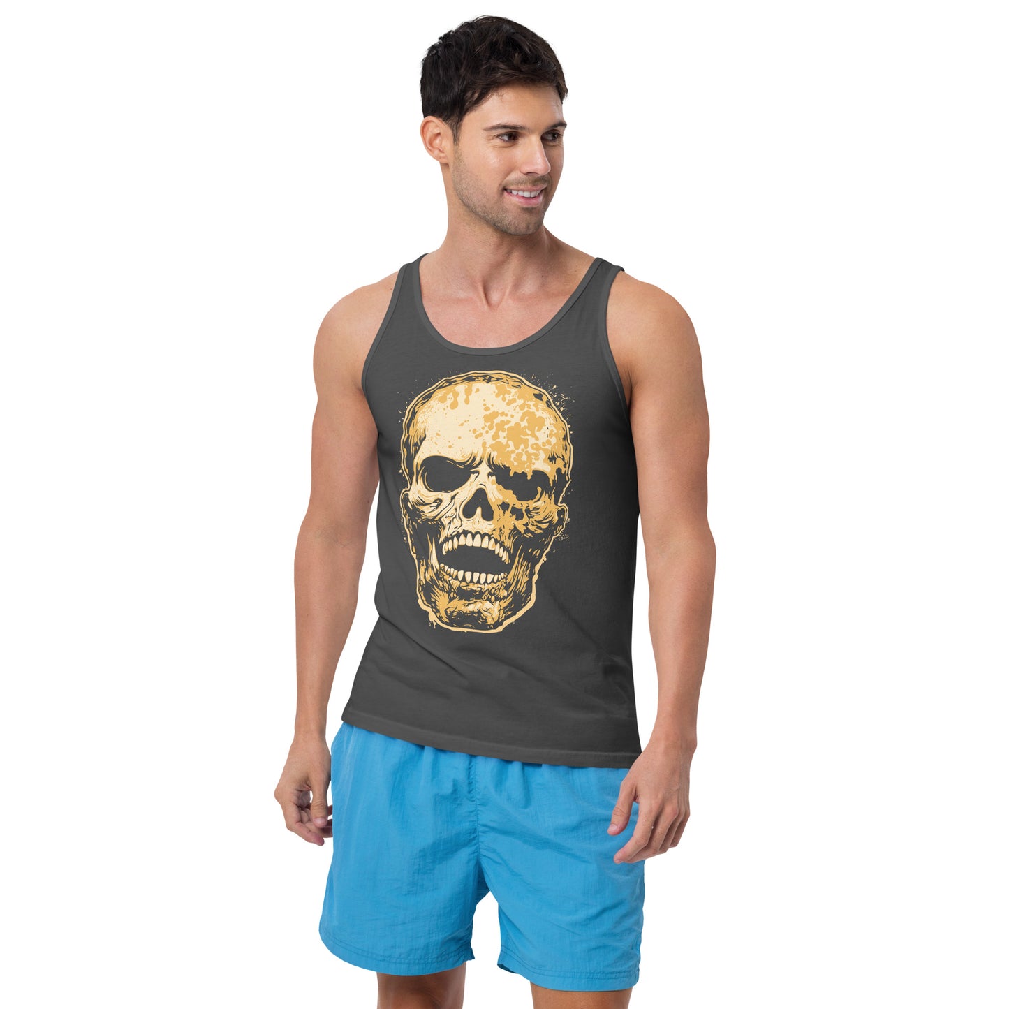 Asphalt Skull Men's Tank Top