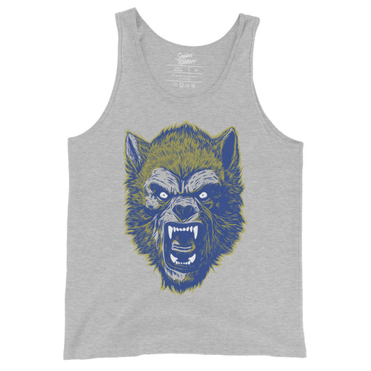 Athletic Heather Werewolf Men's Tank Top