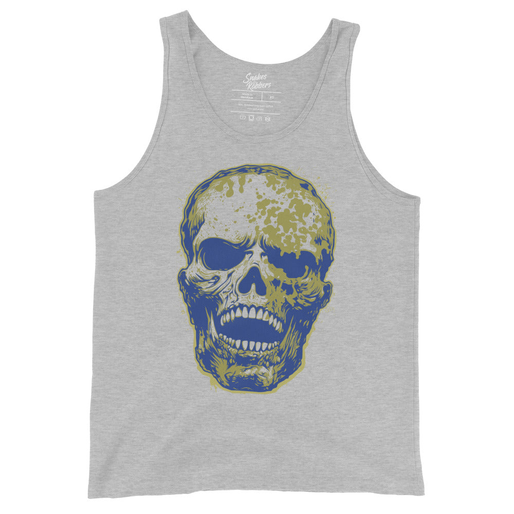 Athletic Heather Skull Men's Tank Top