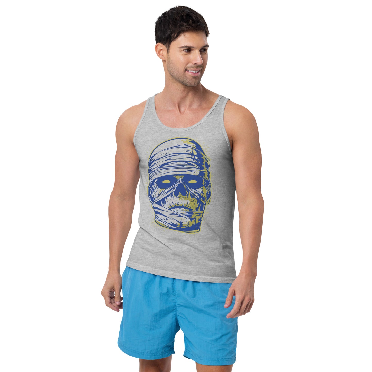 Athletic Heather Mummy Men's Tank Top