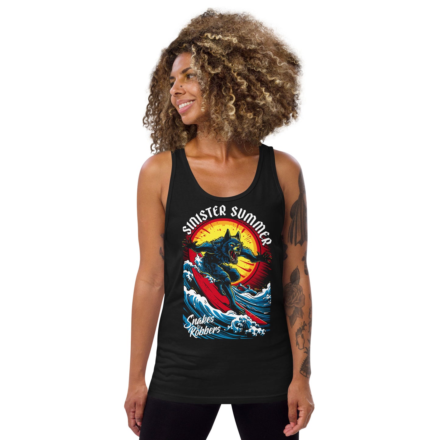 Sinister Summer Werewolf Unisex Tank Top