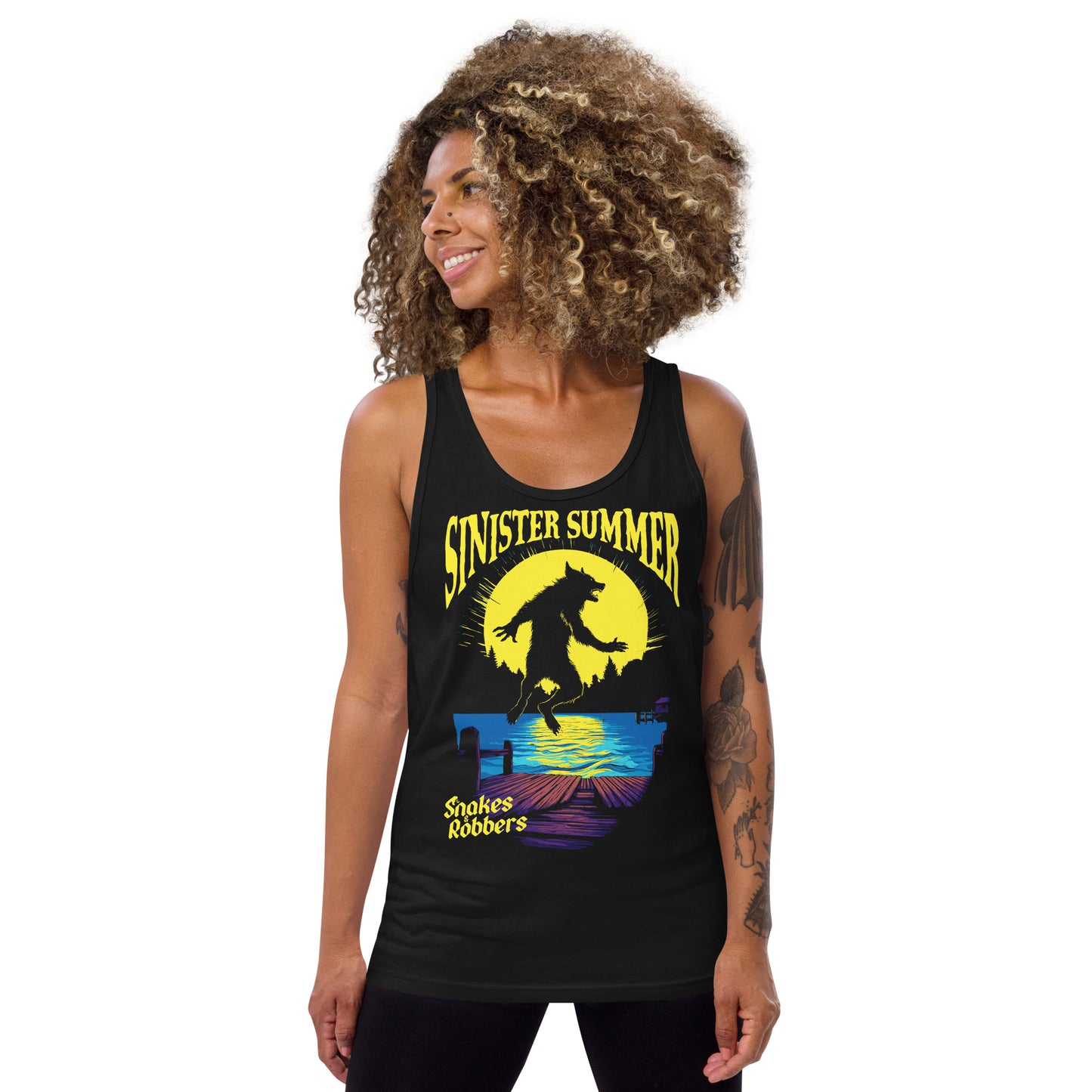 Sinister Summer Werewolf Unisex Tank Top