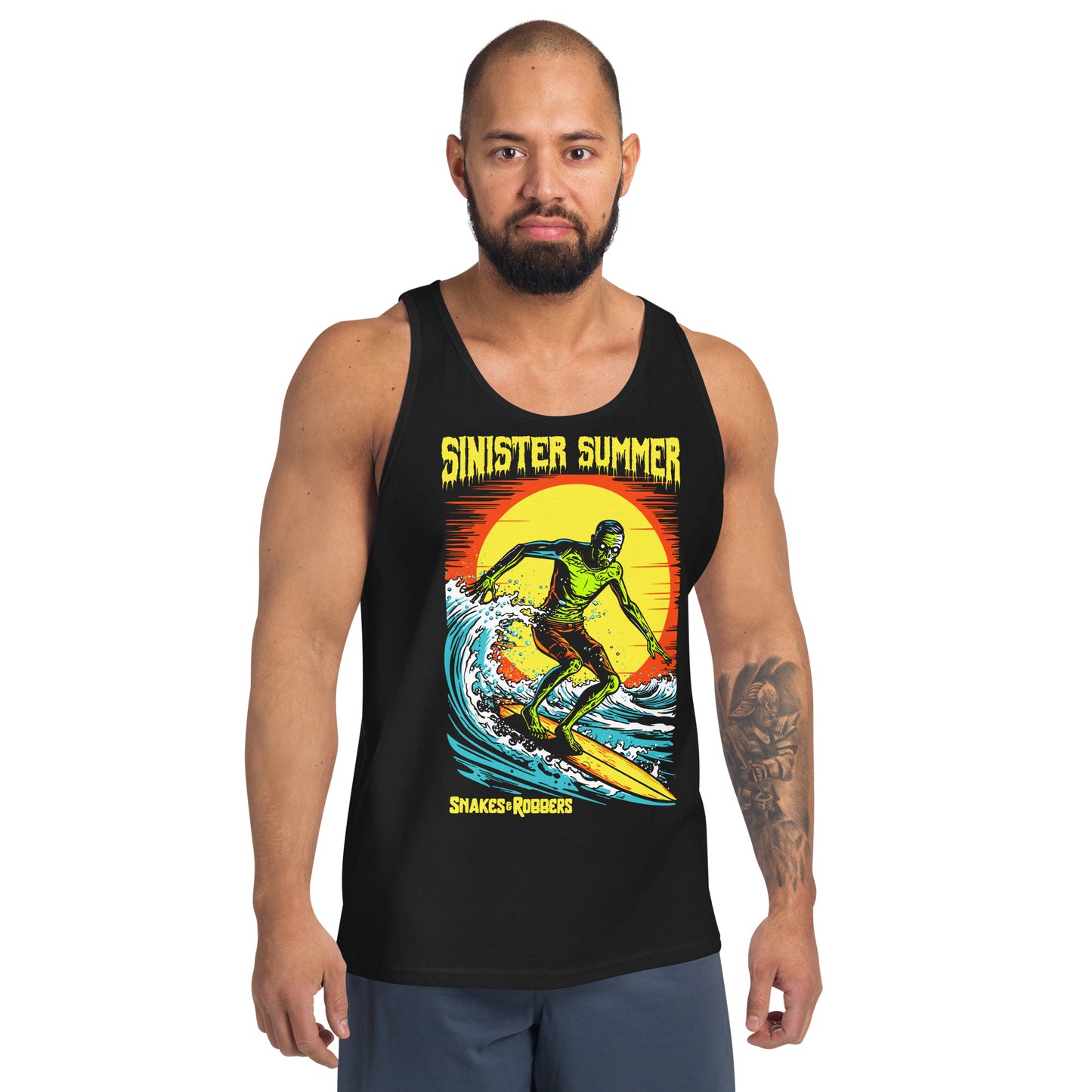 Sinister Summer Zombie Unisex Tank Top