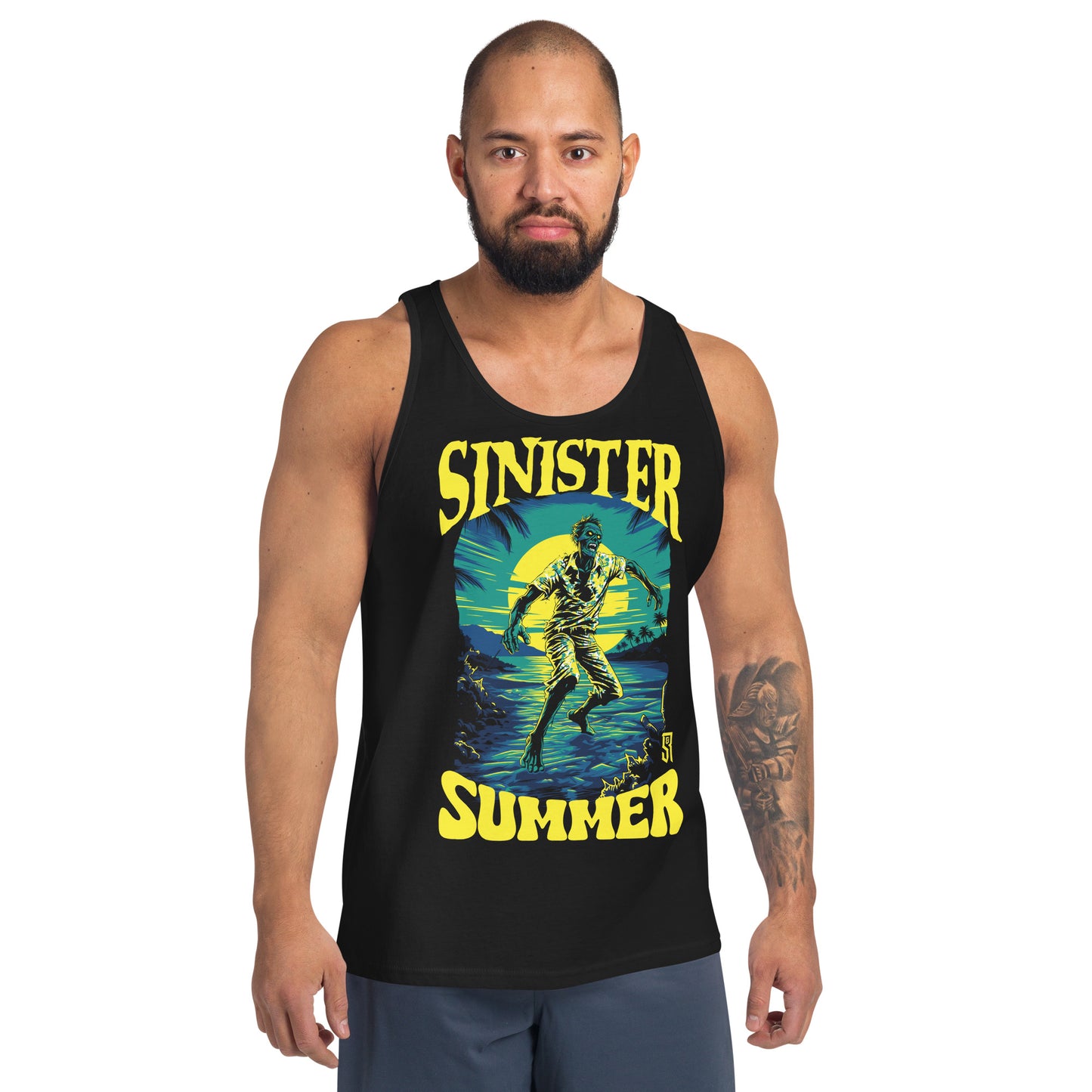 Sinister Summer Zombie Unisex Tank Top