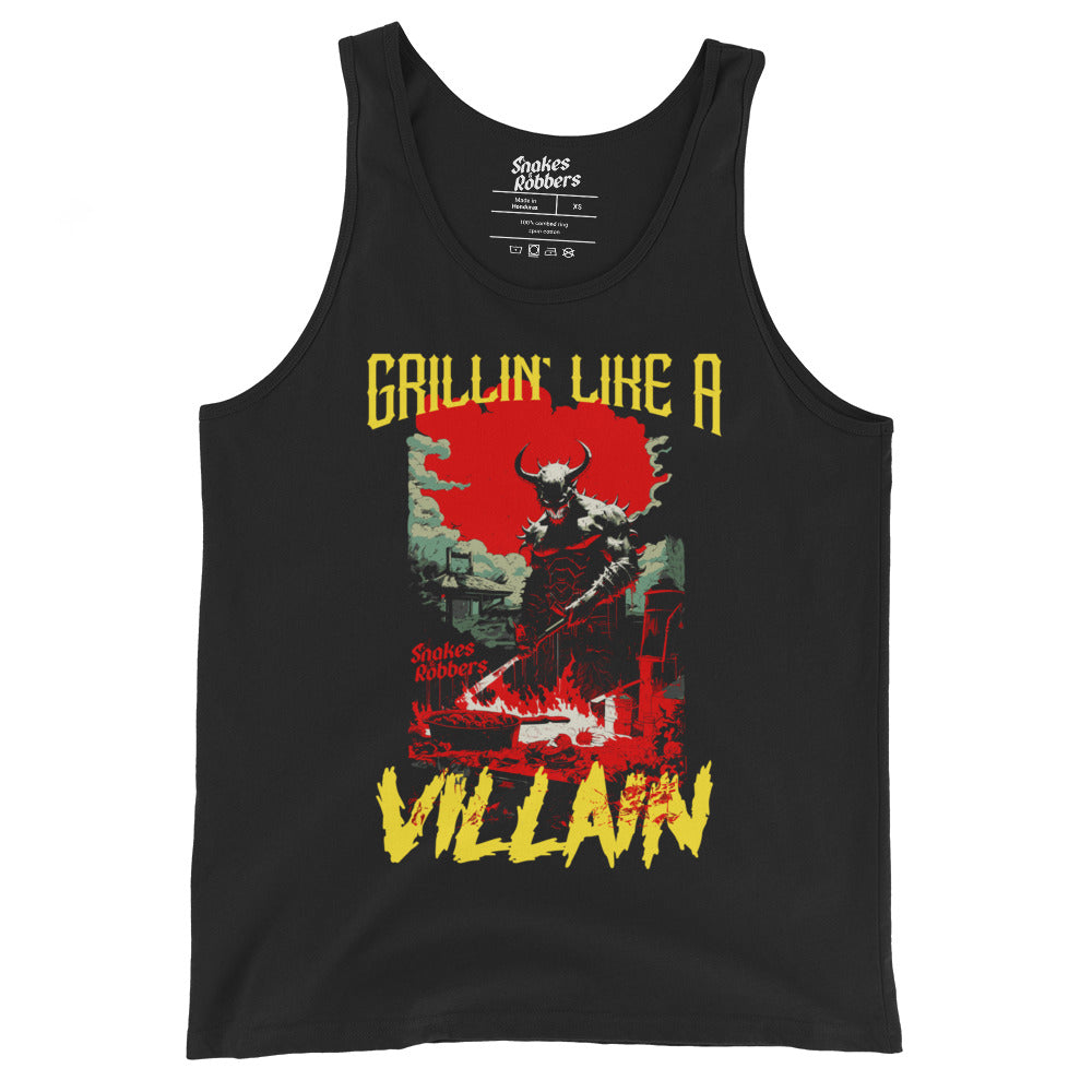 Grillin' like a Villain Devil Unisex Tank Top