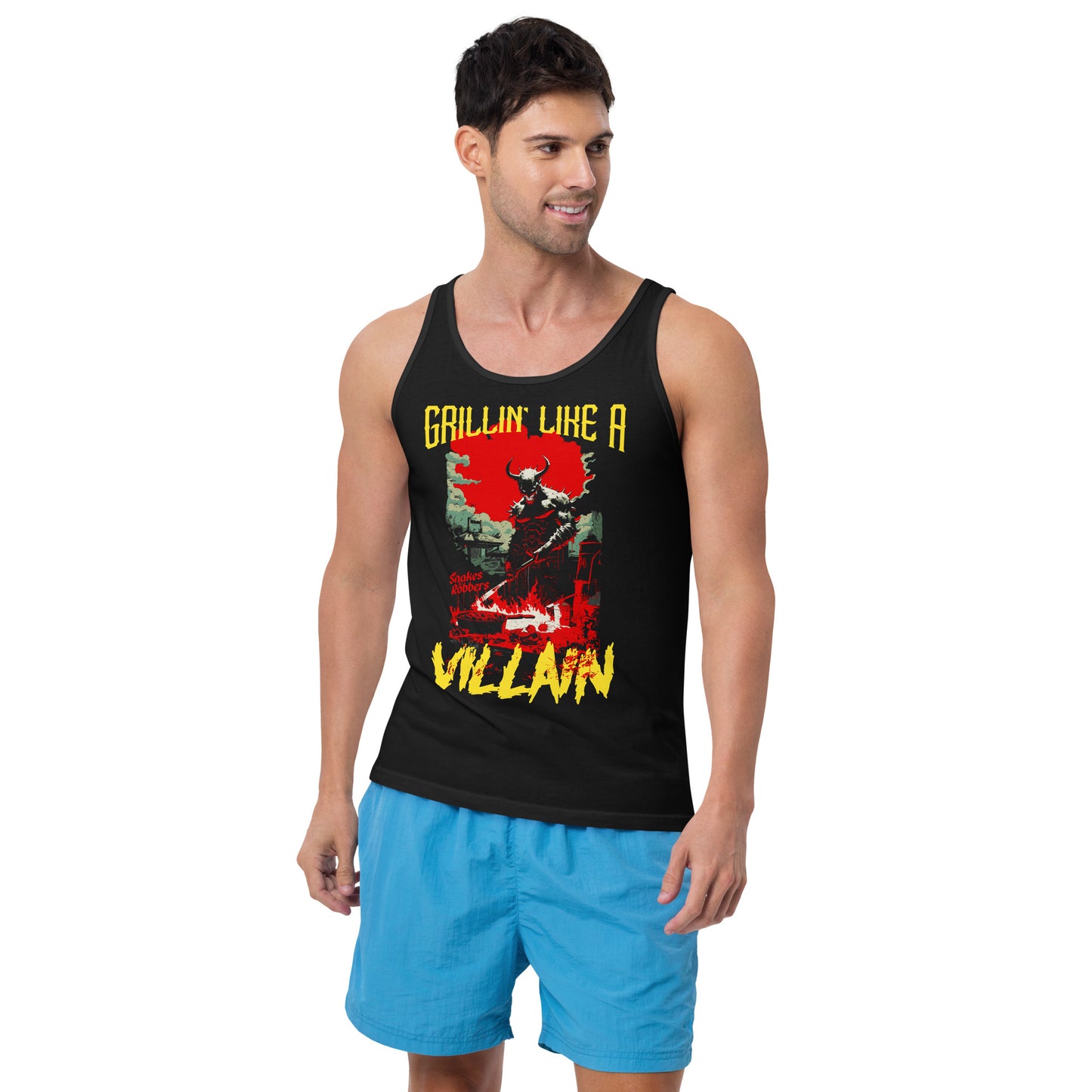 Grillin' like a Villain Devil Unisex Tank Top