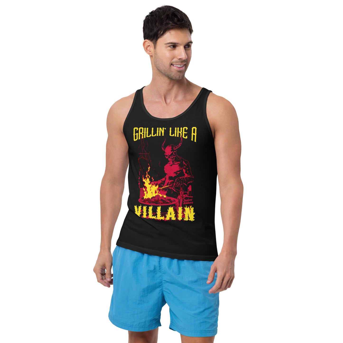 Grillin' like a Villain Devil Unisex Tank Top