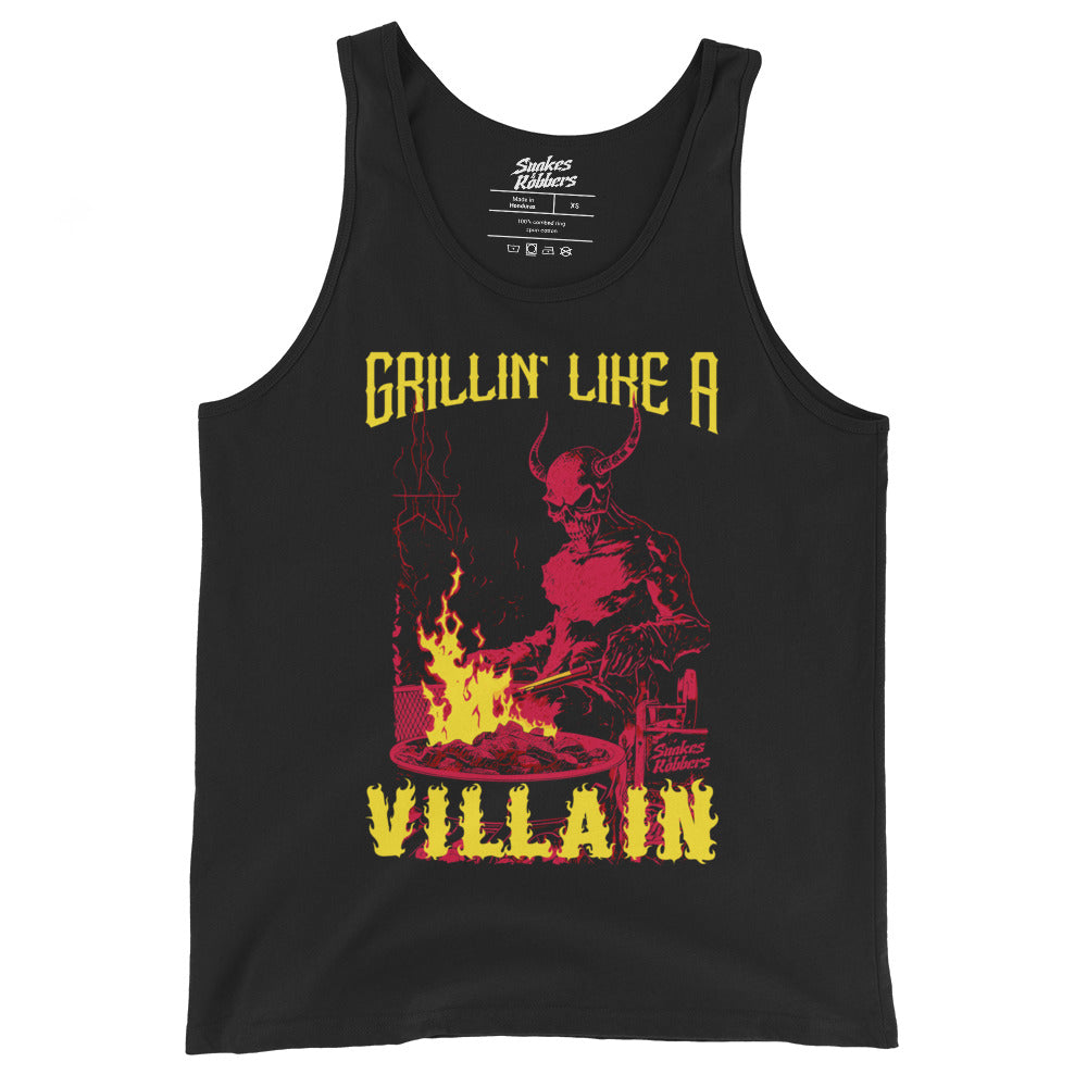 Grillin' like a Villain Devil Unisex Tank Top