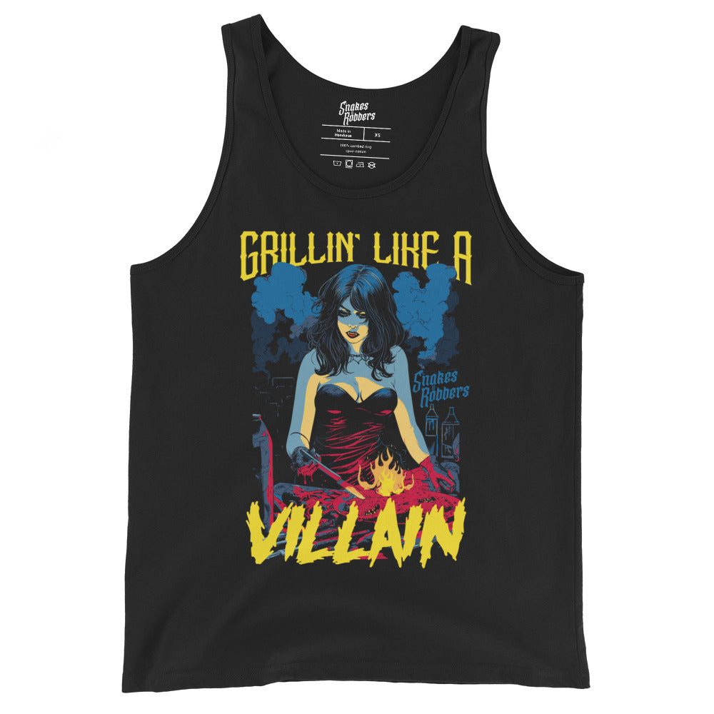 Grillin' like a Villain Vampiress Unisex Tank Top