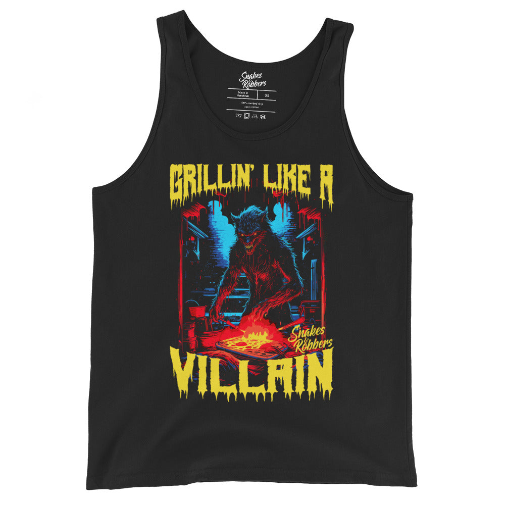 Grillin' like a Villain Werewolf Unisex Tank Top