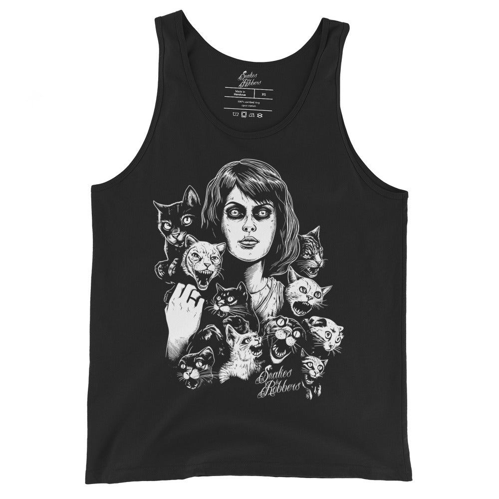 Crazy Cats Unisex Tank Top