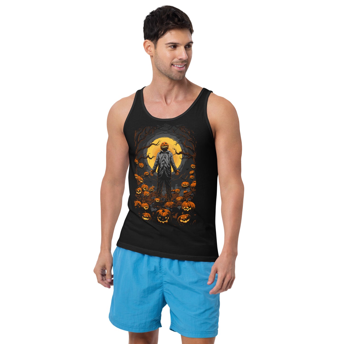 Pumpkin King and the Field of Frights Unisex Tank Top