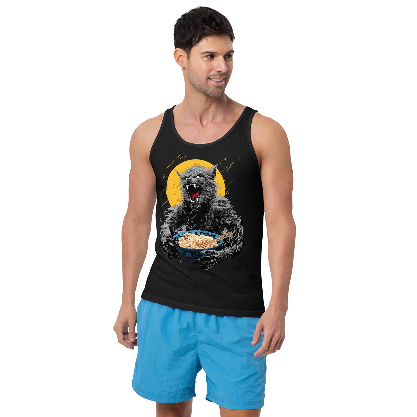 Ramen Wolf Unisex Tank Top