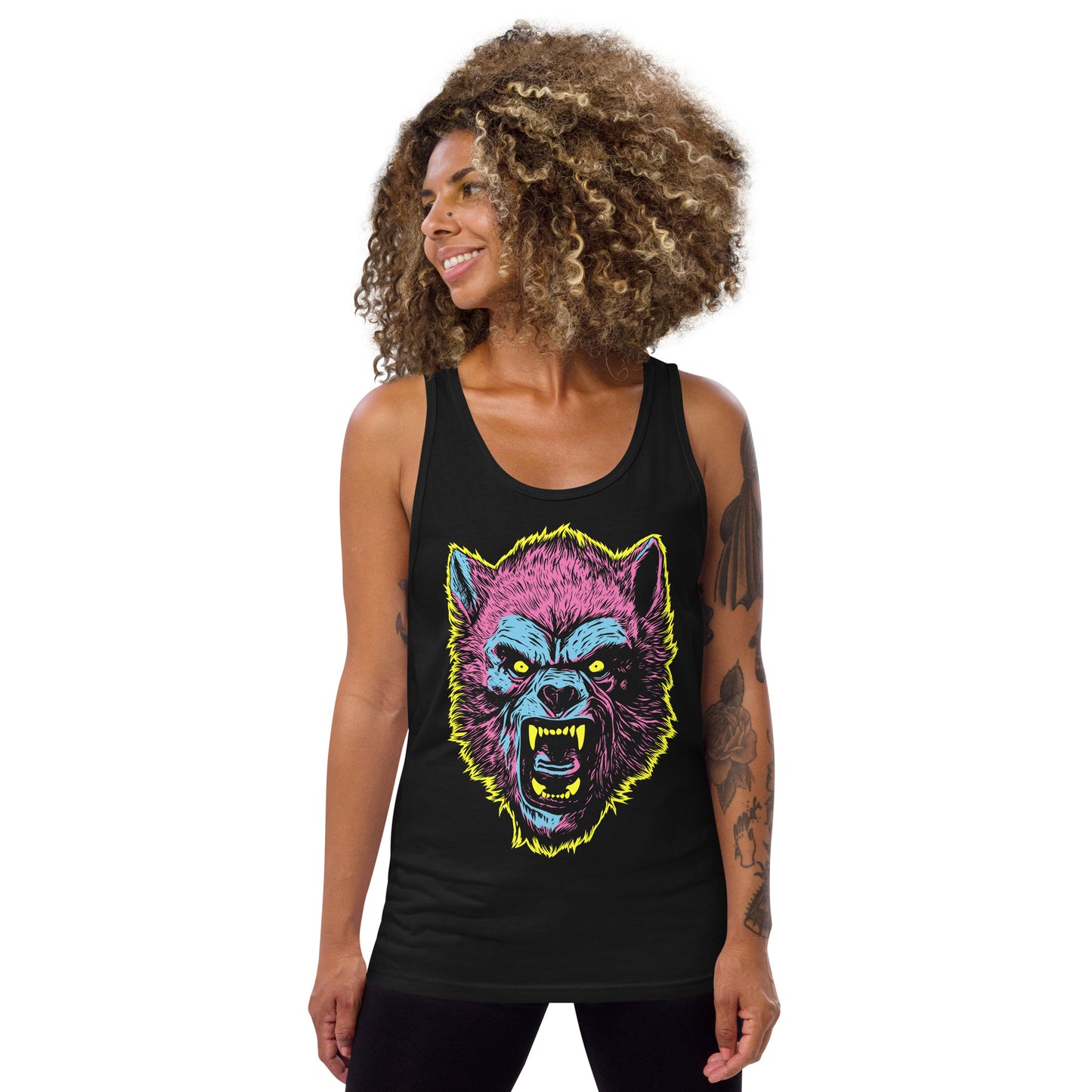 Black Werewolf Men's Tank Top