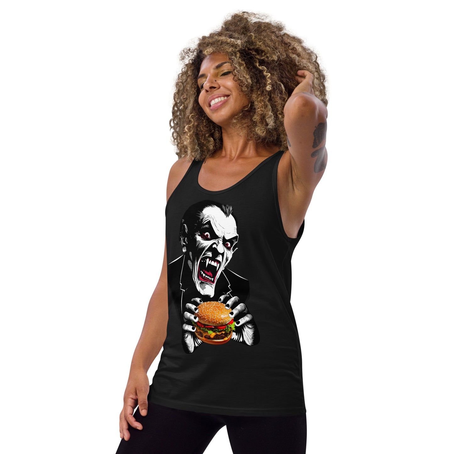 Count Cheese Burger Unisex Tank Top