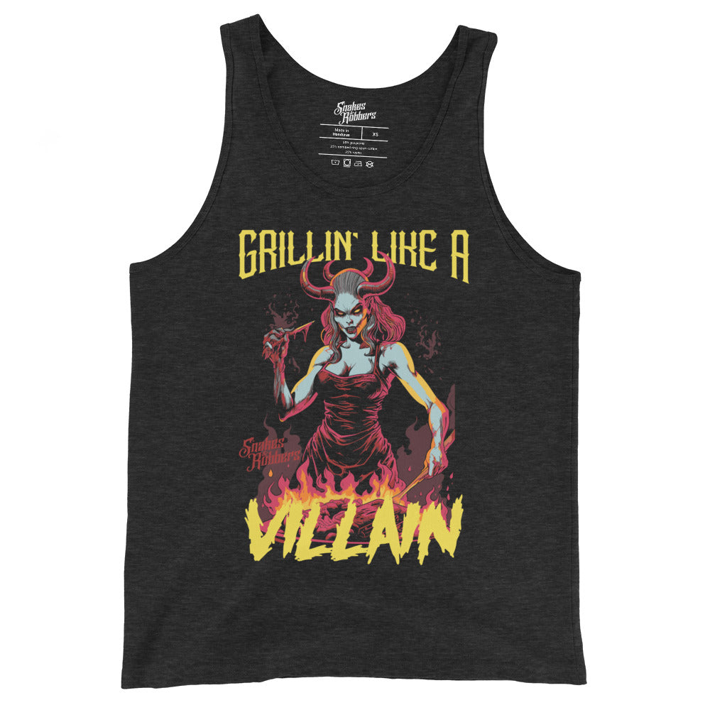 Grillin' like a Villain Demoness Unisex Tank Top