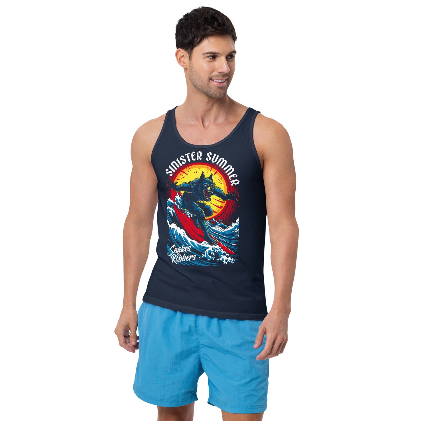 Sinister Summer Werewolf Unisex Tank Top