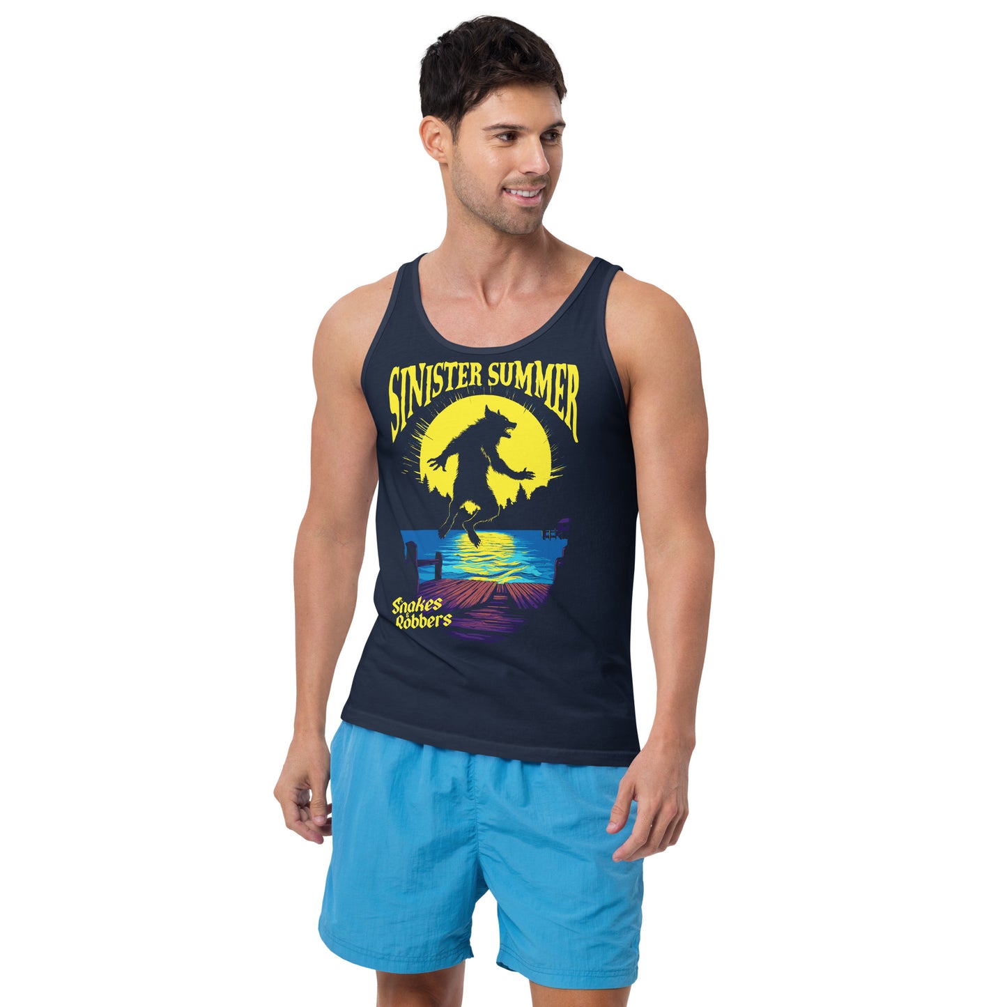 Sinister Summer Werewolf Unisex Tank Top