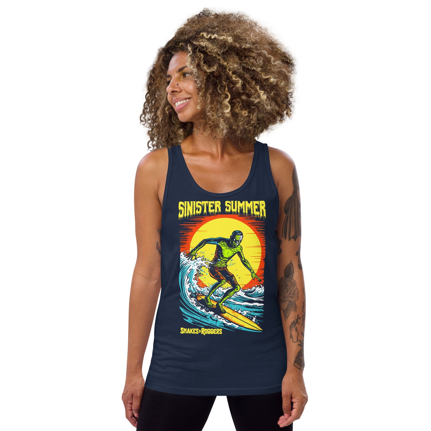 Sinister Summer Zombie Unisex Tank Top