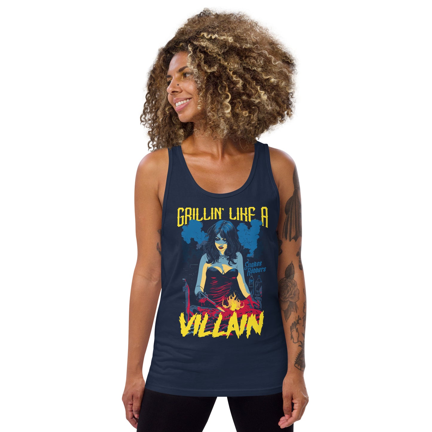 Grillin' like a Villain Vampiress Unisex Tank Top