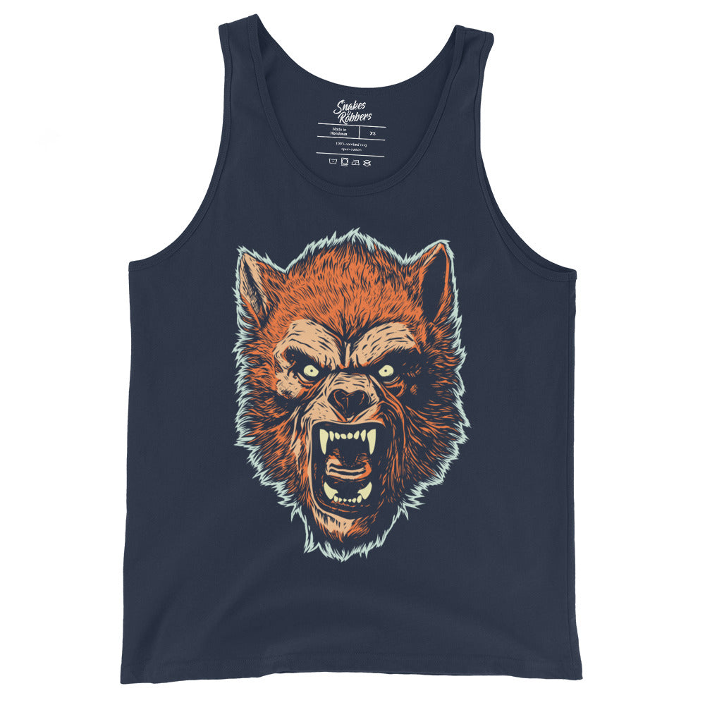 Navy Werewolf Men's Tank Top