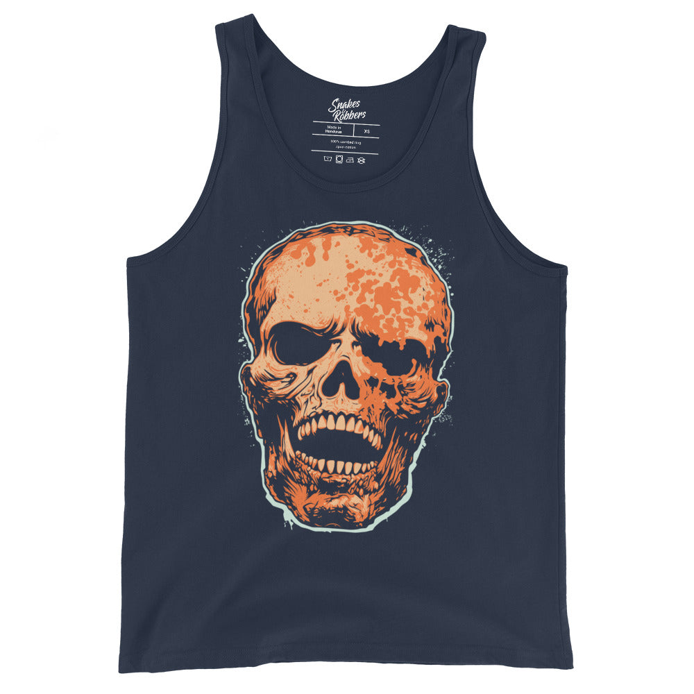 Navy Skull Men's Tank Top