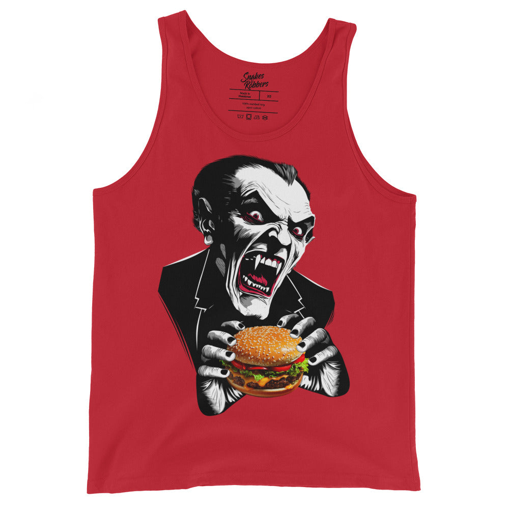 Count Cheese Burger Unisex Tank Top