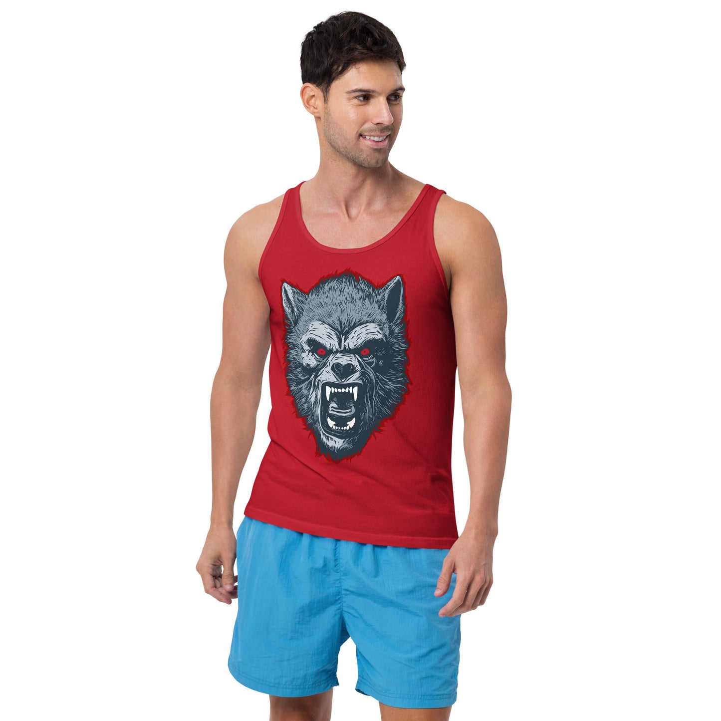 Red Werewolf Men's Tank Top