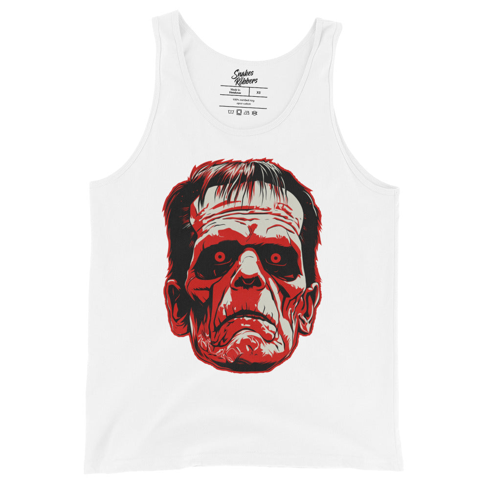 White Frankenstein's Monster Men's Tank Top