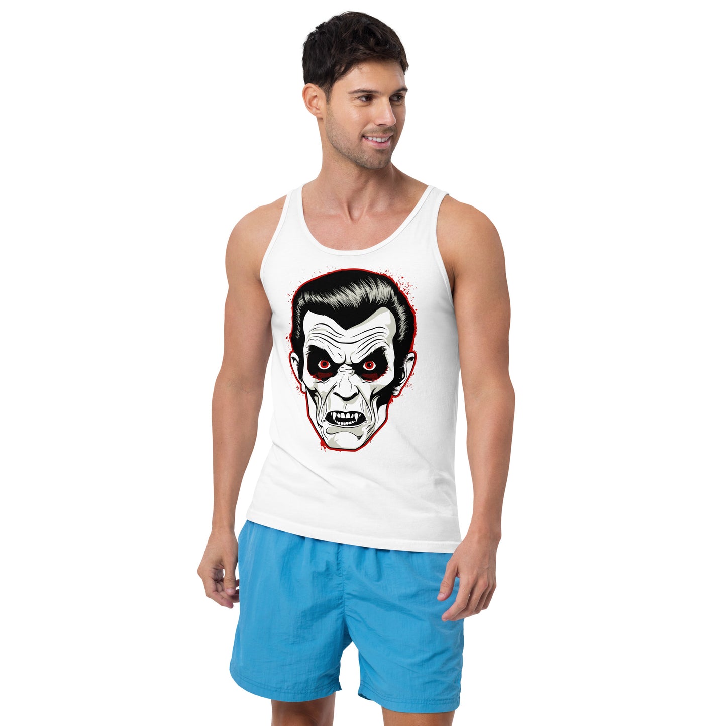 White Dracula Men's Tank Top