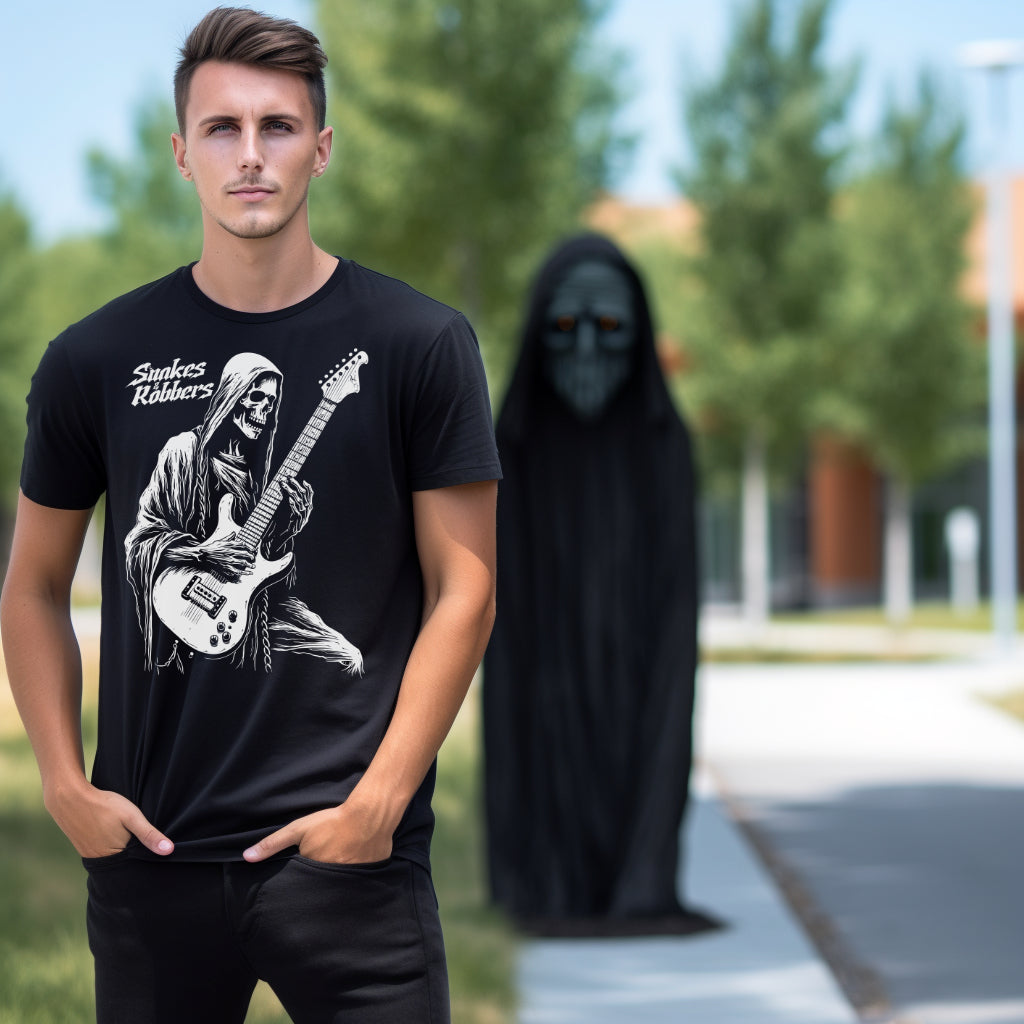 Rock Star Grim Reaper Unisex Retail Fit T-Shirt