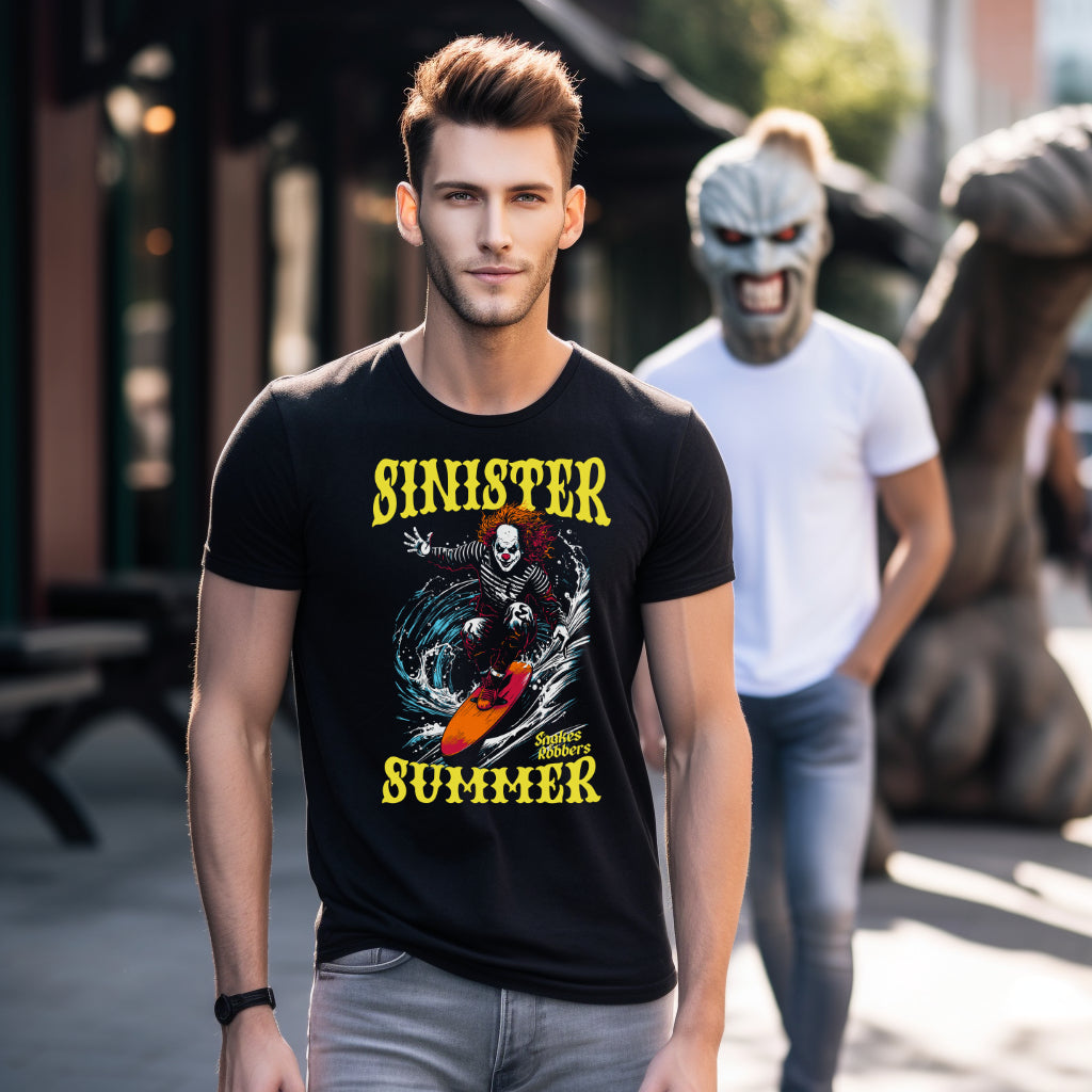 Sinister Summer Clown Unisex Retail Fit T-Shirt