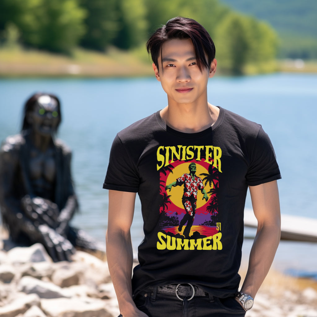 Sinister Summer Frankenstein Unisex Retail Fit T-Shirt