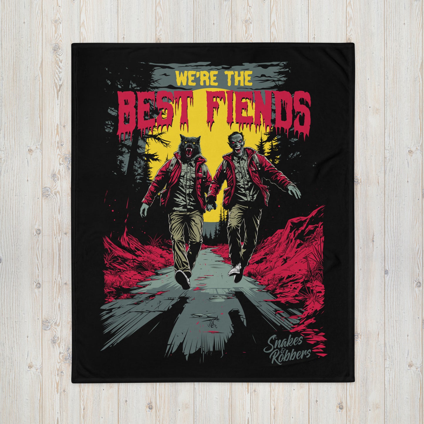 We're the Best Fiends Throw Blanket