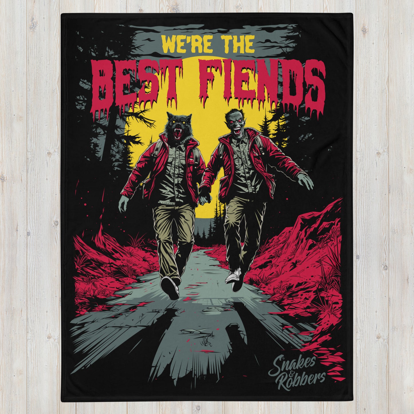 We're the Best Fiends Throw Blanket