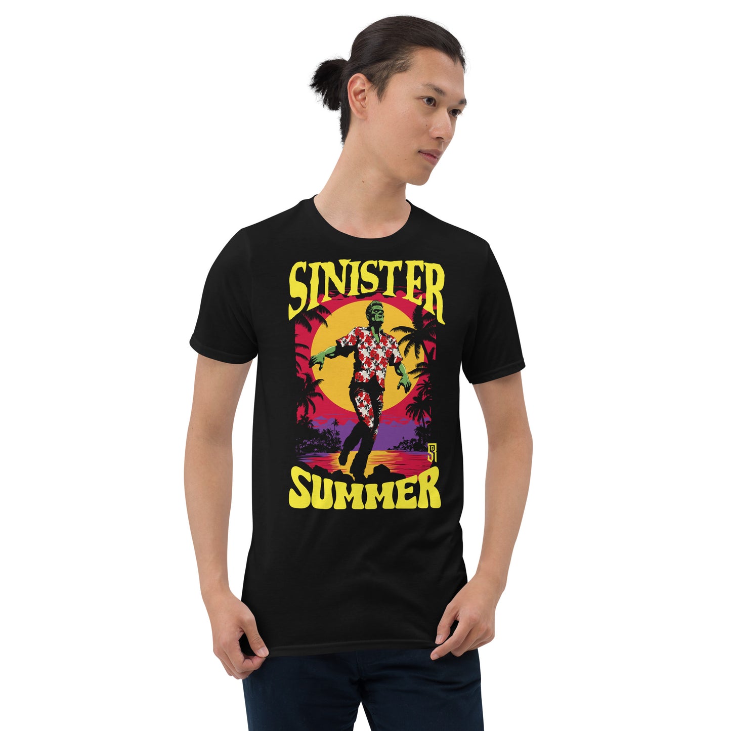 Sinister Summer Frankenstein Gildan Softstyle Unisex T-Shirt