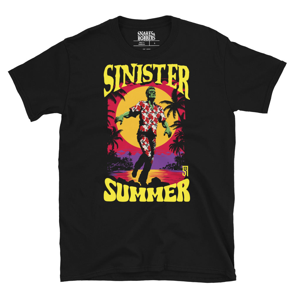 Sinister Summer Frankenstein Gildan Softstyle Unisex T-Shirt