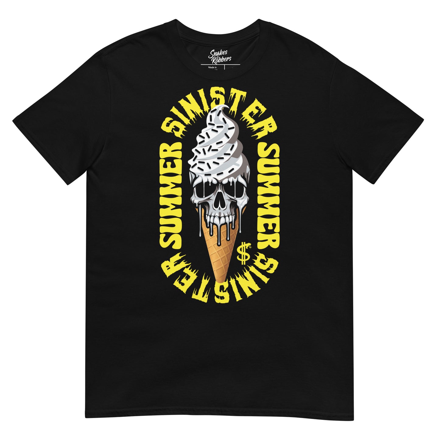 Sinister Summer Skull Ice-cream Gildan Softstyle Unisex T-Shirt