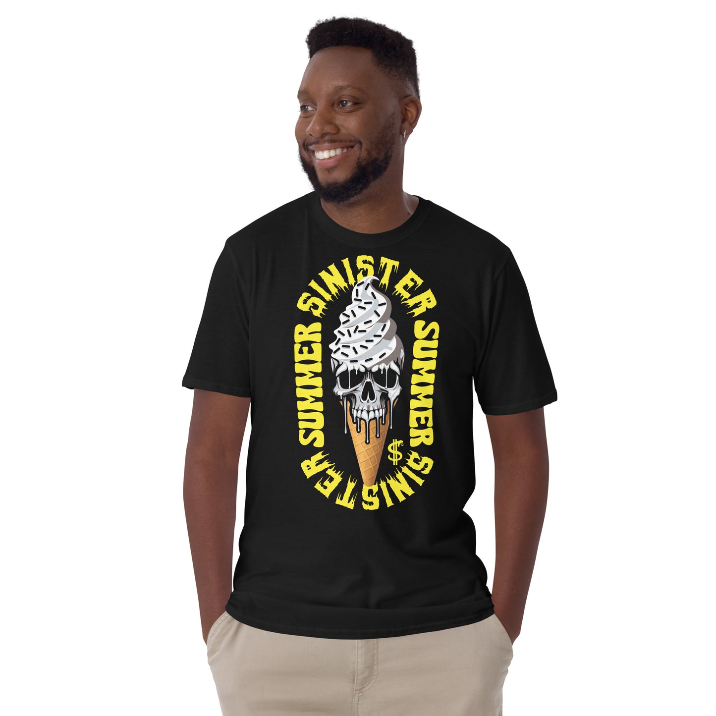 Sinister Summer Skull Ice-cream Gildan Softstyle Unisex T-Shirt