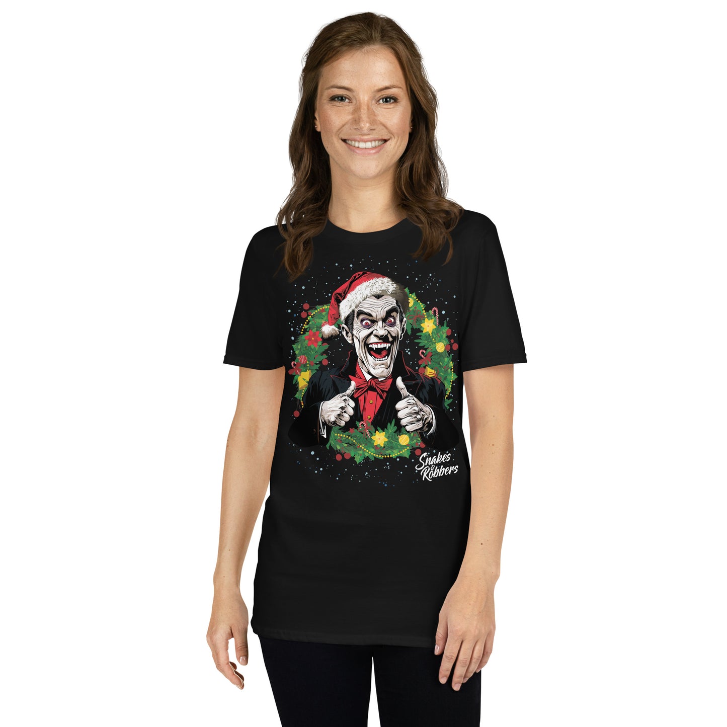 Festive Dracula Gildan Softstyle Unisex T-Shirt