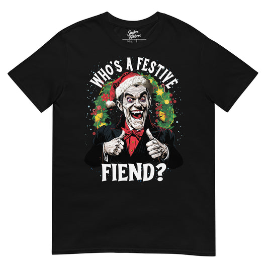 Who's a Festive Fiend? Gildan Softstyle Unisex T-Shirt