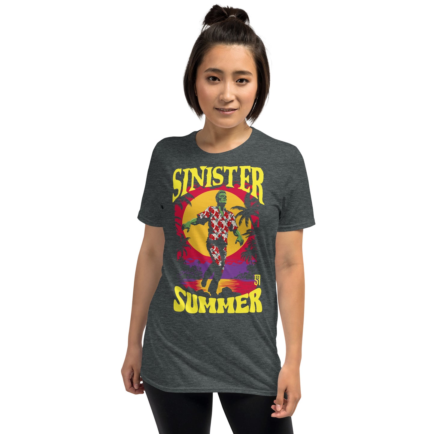 Sinister Summer Frankenstein Gildan Softstyle Unisex T-Shirt