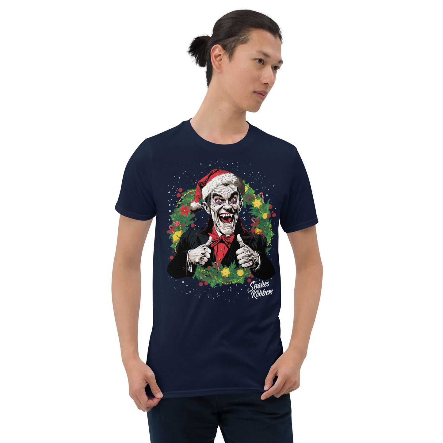 Festive Dracula Gildan Softstyle Unisex T-Shirt