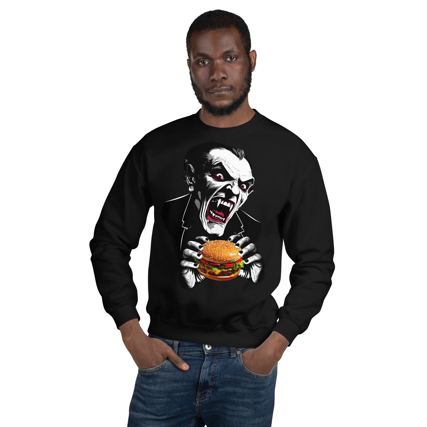 Count Cheese Burger Unisex Sweatshirt