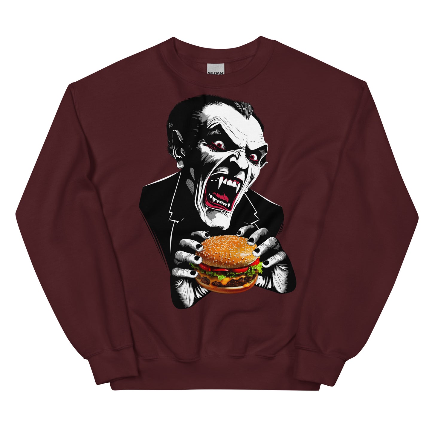 Count Cheese Burger Unisex Sweatshirt