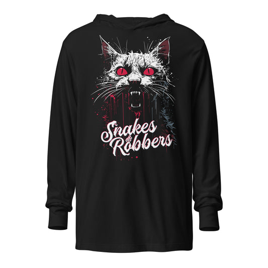 Scary Cat Hooded long-sleeve tee