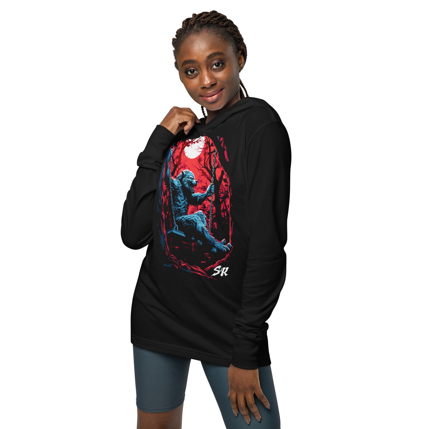 Classics Werewolf Swing Hooded long-sleeve tee